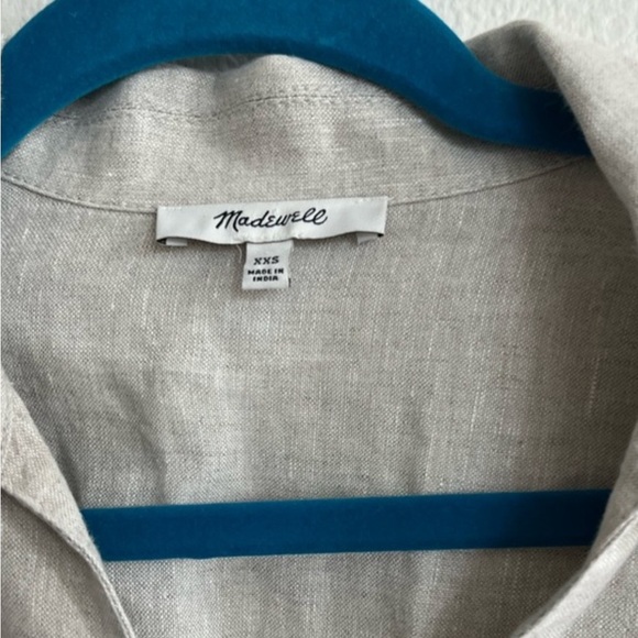 Madewell Natural Linen Midi Dress - Picture 4 of 5